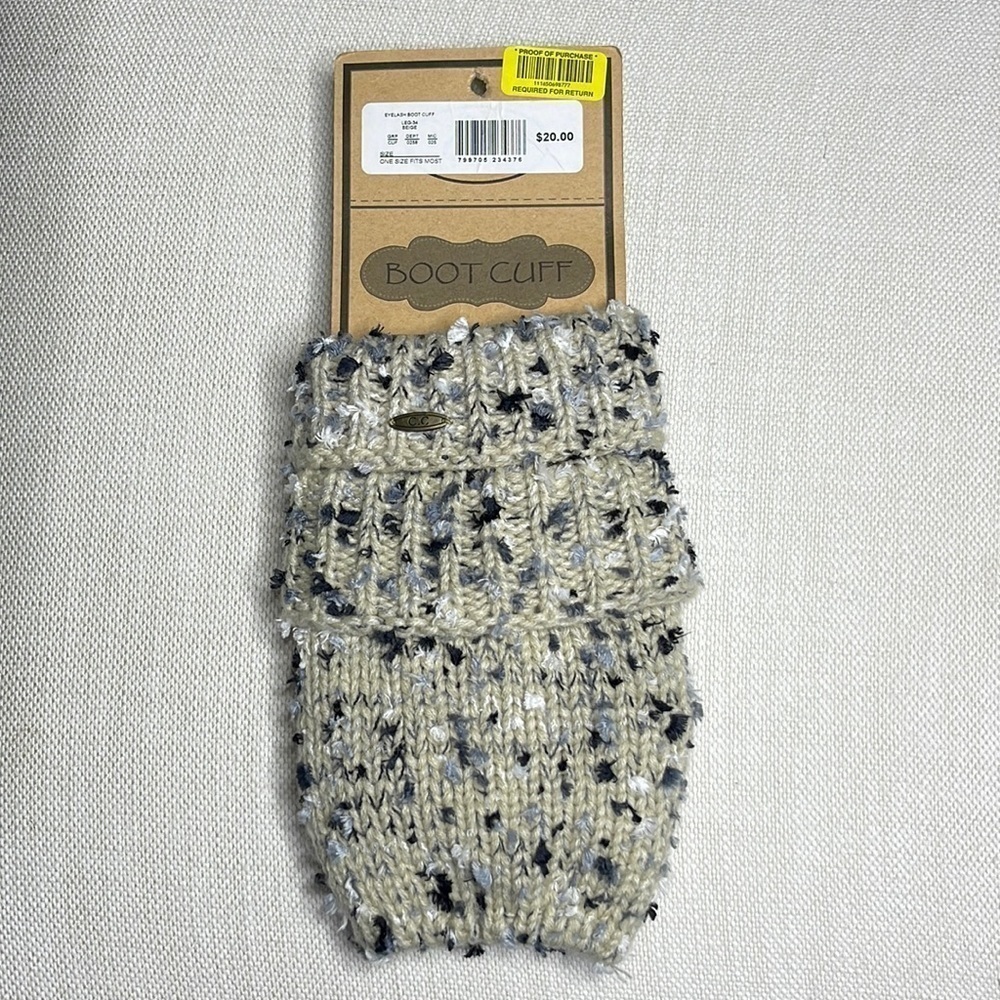 CC Boot Cuff "Eyelash" OS fits most